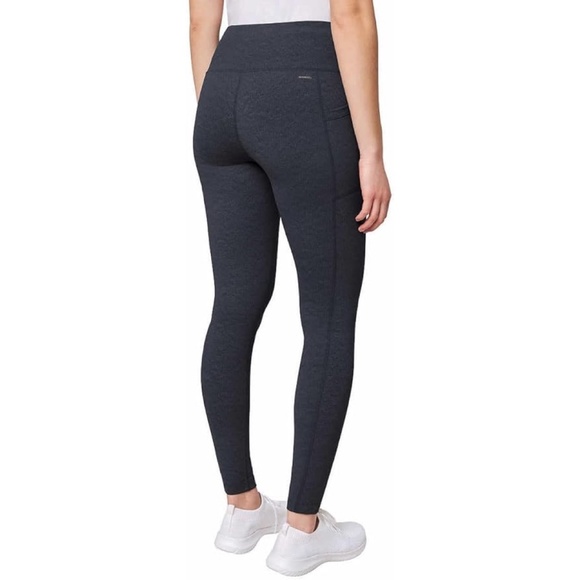 Mondetta Ladies' High Waist Active Black Legging Tights with Pockets Large NWT - Picture 2 of 8
